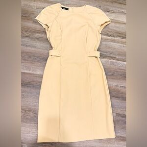 Mango Tan Midi Dress